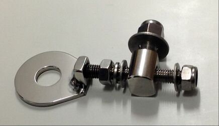 Norton stainless steel gearbox adjuster for cafe racers