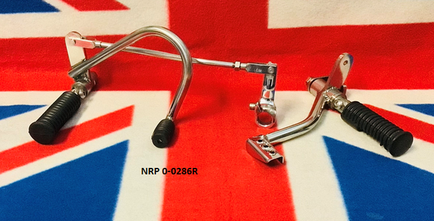 Triumph Triton cafe racer rearsets, 650 and 750 stainless steel rearsets