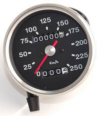 Speedometer clock for Norton, Triton and BSA cafe racers